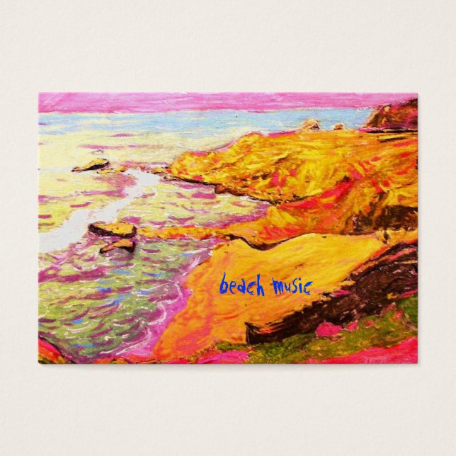 strandduif visitekaartje (Voorkant)