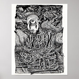 Stranded, door Brian Benson Poster