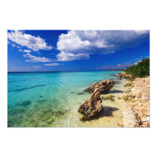 Stranden, Barahona, Dominicaanse Republiek, 3 Foto Afdruk