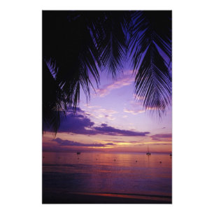 Stranden bij Negril, Jamaica 3 Foto Afdruk