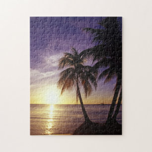 Stranden bij Negril, Jamaica Legpuzzel