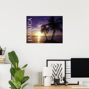 Stranden bij Negril Jamaica Poster