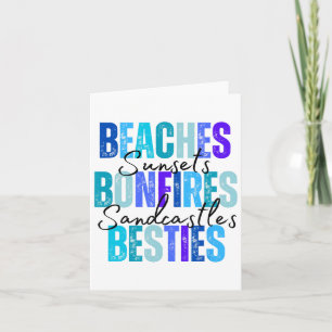 Stranden Bonfires Besties Kaart