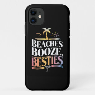 Stranden Booze & Besties Kokosnoot Zomer iPhone 11 Hoesje