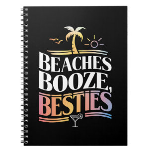 Stranden Booze & Besties Kokosnoot Zomer Notitieboek