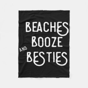 Stranden Booze en Besties T Shirt voor meisjes rei Fleece Deken