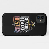 Stranden Drank & Beste Vriendinnen Kokospalm Zomer Case-Mate iPhone Case (Achterkant (horizontaal))