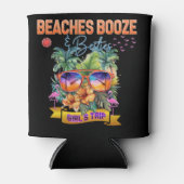 Stranden, drank, en beste groepsmatching blikjeskoeler (Voorkant)