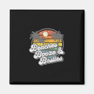 Stranden Drank En Beste Vriendinnen Grappig Retro Magneet