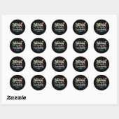 Stranden Niet Onderwijzen Zomer Vakantie Break Doc Ronde Sticker (Vel)