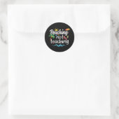 Stranden Niet Onderwijzen Zomer Vakantie Break Doc Ronde Sticker (Tas)