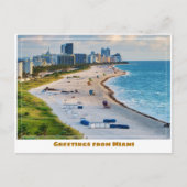 Stranden van Miami Florida Briefkaart (Voorkant)