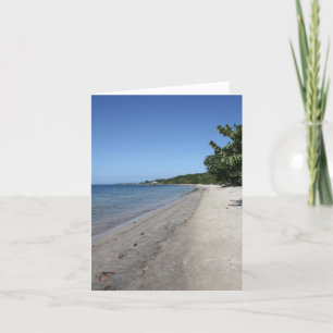 Stranden van Roatan Notecard Kaart