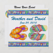 Strandfeest / bruiloft / Afstuderen - SRF Kaart (Voorkant / Achterkant)