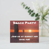 Strandfeest! Kaart (Staand voorkant)