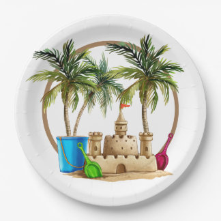 Strandfeest Papieren Bordje