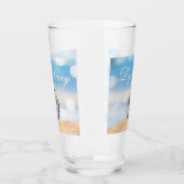 Strandfoto bestemming bruiloft glas (Links)