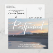 Strandfoto Casual uitgesteld huwelijk Briefkaart (Voorkant / Achterkant)