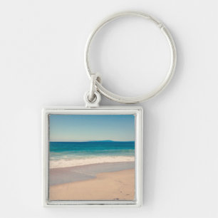 Strandfoto Ocean Blue Schilderachtig Sleutelhanger