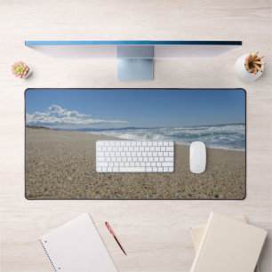 Strandfoto Surf en Sand White Clouds Coastal Bureaumat