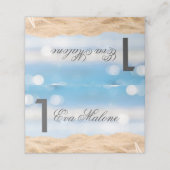 Strandfotobestemming - Tafelnummer (Buitenkant ongevouwen)