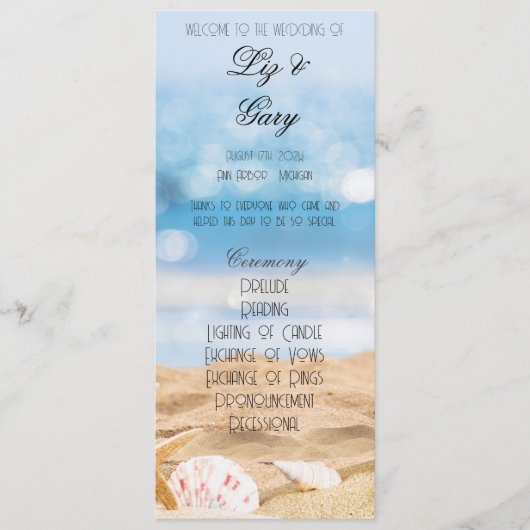 Strandfotobestemmingsprogramma Programma (Voorkant)