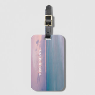 Strandfotocadeau met reisofferte bagagelabel