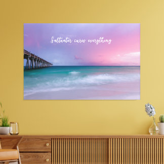 Strandfotografie Decoratie met Reisquote