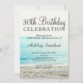 Strandfotografie tropisch 30e verjaardag kaart (Voorkant)