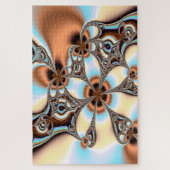 strandfractale puzzel legpuzzel (Verticaal)