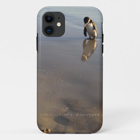 Strandgaande Pinguïn Case-Mate iPhone Case (Achterkant)