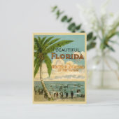 strandgangers Florida 1922 Briefkaart (Staand voorkant)