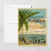 strandgangers Florida 1922 Briefkaart (Voorkant / Achterkant)