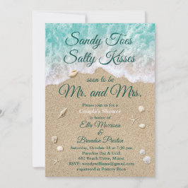 Strandgolven Sandy Toes Couple's Douche Kaart