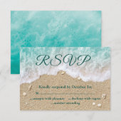 Strandgolven Sandy Toes Salty Kisses RSVP (Voorkant / Achterkant)