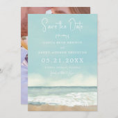 Strandgolven Save the Date (Voorkant / Achterkant)