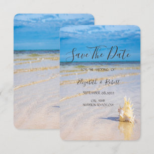 Strandgolven Schelpen Save The Date