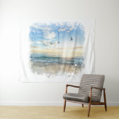 *~* Strandgolven Zonsondergang Zonsopgang Zonsonde Wandkleed (In Situ (horizontaal))