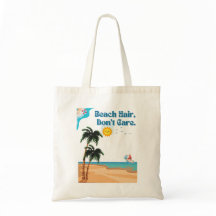 Strandhaar, maakt niet uit.canvas tas