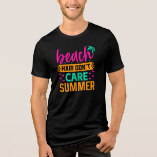 Strandhaar maakt niet uit Summer-54804 Tri-Blend Shirt