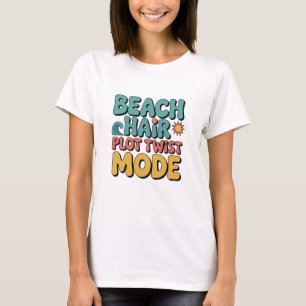 Strandhaar Plotwendingen Grappig Boekerig T-shirt
