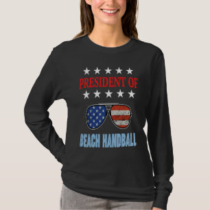 Strandhandbalaccessoires Vlag van de VS strandtek T-shirt