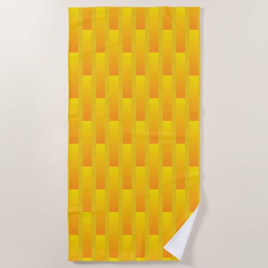 Strandhanddoek Sunrise Gold Grill Strandlaken (Voorkant)