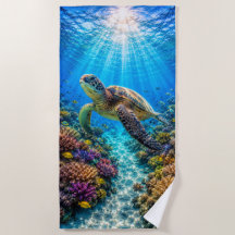 Strandhanddoek Zeeschildpadparadijs
