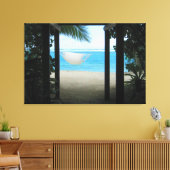 STRANDHANGMAT 32x48 Canvas Afdruk (Insitu (Woonkamer))