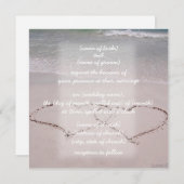 strandharten Uitnodiging (Voorkant / Achterkant)