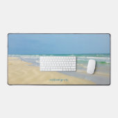  strandhuis gepersonaliseerde kustfoto bureaumat (Keyboard & Muis)