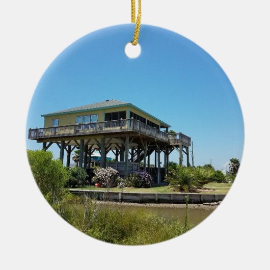 strandhuis keramisch ornament (Voorkant)