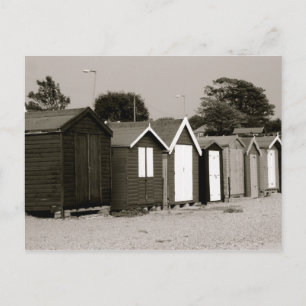 Strandhutten, Mersea Island, Essex, Engeland Briefkaart