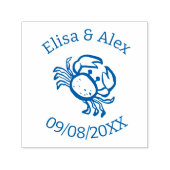 Strandhuwelijk Schelp Lieve KREEFT OP MAAT Zelfinktende Stempel (Design)